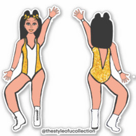 Majorette / Dancer Stickers Gult Spark #2 Klistermärken