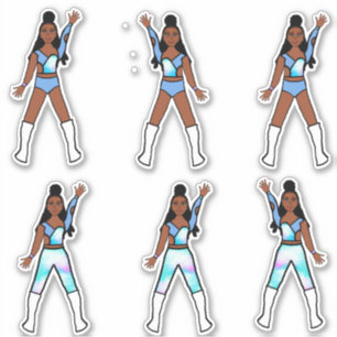 Majorette / Dancer Stickers Oceanside Klistermärken