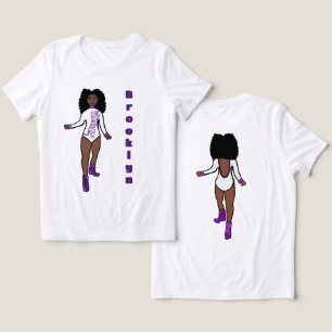 Majorette/ Dancer Tee White Lila Tiger A