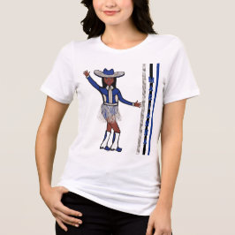 Majorette/ Dancer Western Silver Blue #1 T Shirt