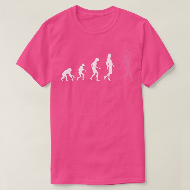 Majorette dansgymnastics Evolution baton twirlin T Shirt (Design framsida)