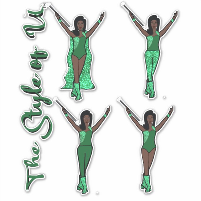 Majorette Gnistra Stickers (äpple) Klistermärken (Framsida)