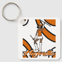 Majorette Keychain/ Orange