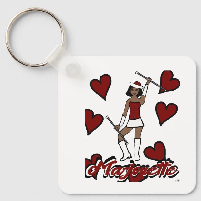 Majorette Keychain/ Red Nyckelring (Framsida)