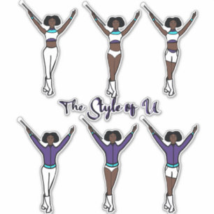Majorette Snabbbyte-dekaler ( Aqua Grape ) Klistermärken