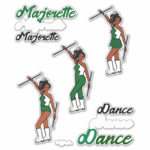 Majorette Snabbbyte Klistermärken (Grön)