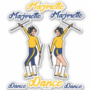 Majorette Stickers (flottan Guld) Klistermärken