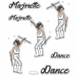Majorette Stickers (vit romb 2) Klistermärken