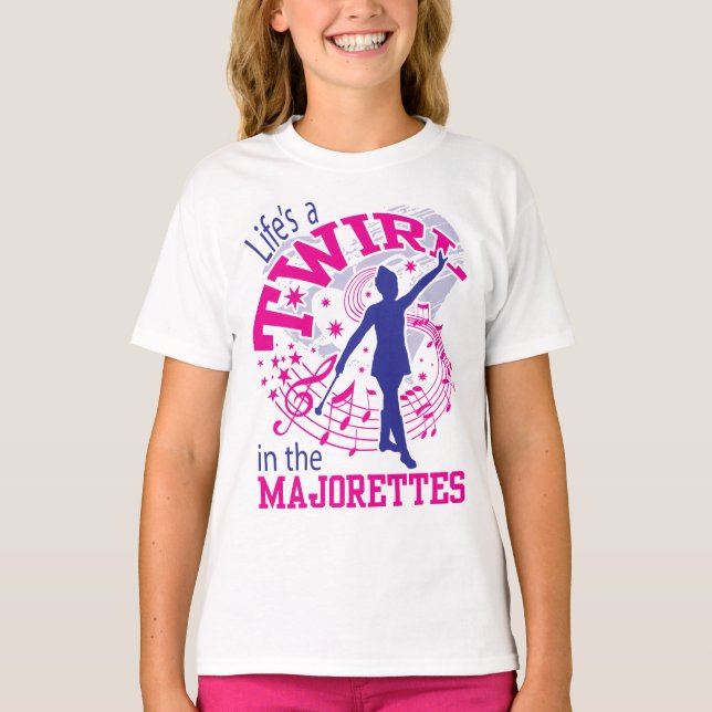 Majorettes, Livet är en Twirl, Majorette T Shirt (Framsida)