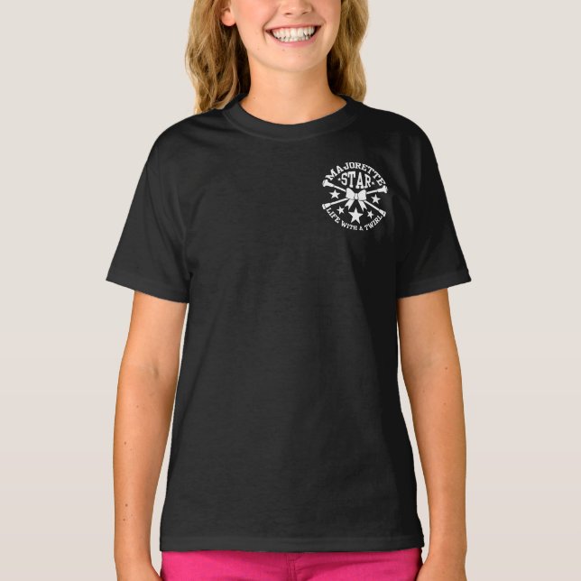 Majorettes, Majorette Star, korsade batonger Tee (Framsida)