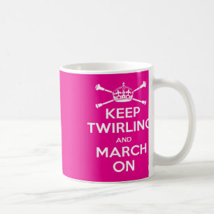 Majorettes Rosa Behålla Twirling Mugg