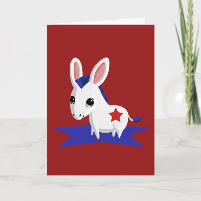 Majs av den demokratiska Donkey Kort (Framsida)