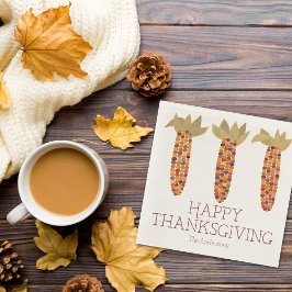 Majs eller Indiska Maj Happy thanksgiving Pappersservett