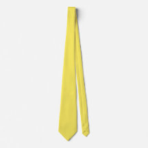 Majs Gult Solid Färg Satin Necktie