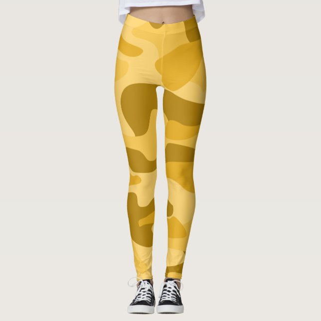 Majs Monofärg Kamouflage Leggings (Framsida)