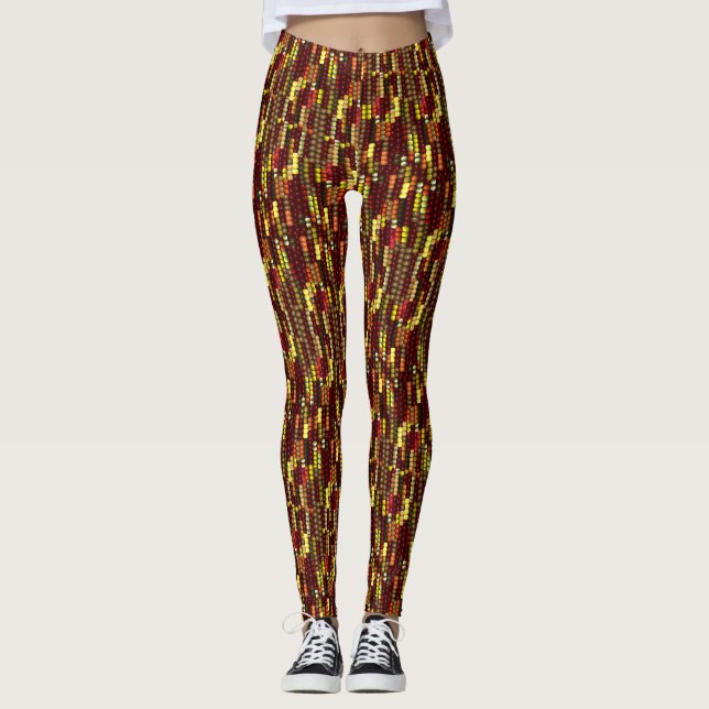 Majs Mönster för Hösten Leggings (Framsida)