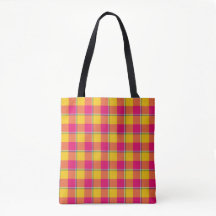 Majs och Razzmatazz Plaid Gul Rosa