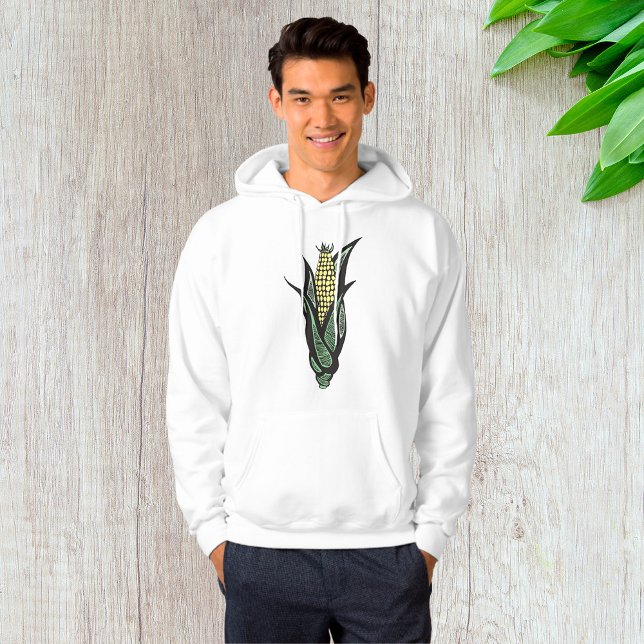 Majs på kolv Rustik gård Hus Trädgårdsodling Hoodie (Skapare uppladdad)