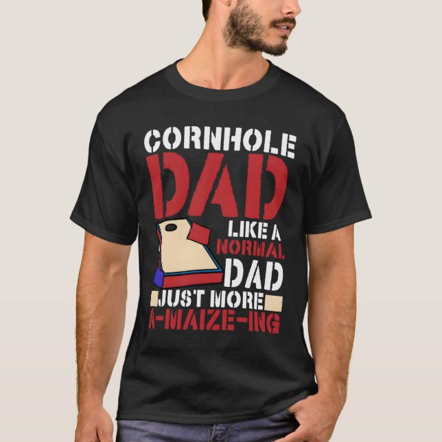 MajsHål Pappa Normal Pappa Bara Majs-Igiltig Majs  T Shirt (Framsida)