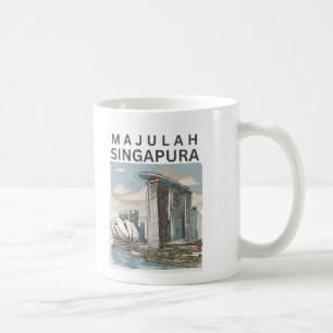 Majulah Singapore Kaffemugg