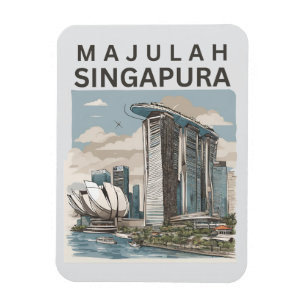 Majulah Singapore Magnet