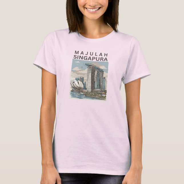 Majulah Singapore T Shirt (Framsida)