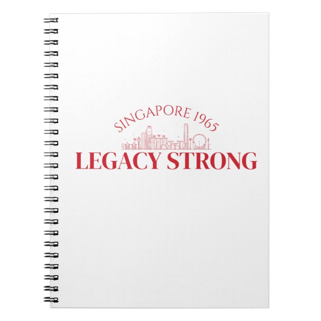 Majulah Singapura Celebration Notebook Anteckningsbok (Framsidan)