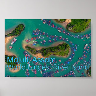 Majuli: ön Largest River i Assam - Poster