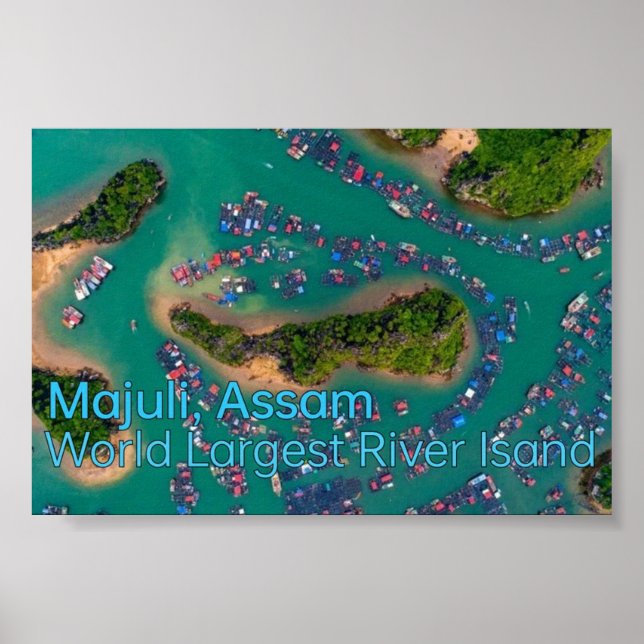Majuli: ön Largest River i Assam - Poster (Framsidan)