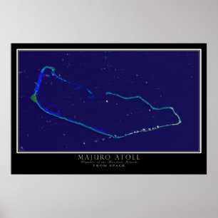 Majuro Afee Marshall Islands Satellite Poster Kart