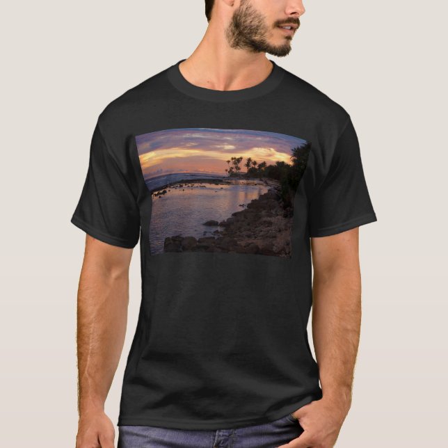 Majuro Oceansidesolnedgång T-shirt (Framsida)