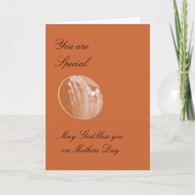 Majvälsigna dig dig på mödrardag kort (Framsida)