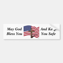 Majvälsigna dig håller du och dig säker bildekal