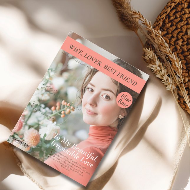 Maka, Älskare, bästa Friend Magazine-hölje Julkort (Wife, Lover, Best Friend Magazine cover Holiday Card)