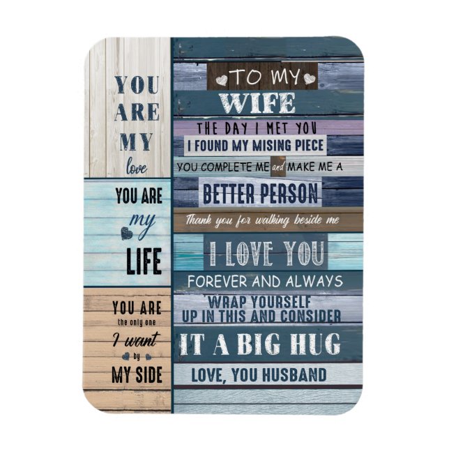 Maka Älskare| Till min fru i Kärlek till Kärlek ti Magnet (Vertikal)