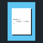 Maka är alltid CSS för Höger Poster<br><div class="desc">Höger är alltid CSS pun. Den här poster är perfekt för dekoration hemma,  på kontor,  vid start eller på arbetsplatsen.</div>