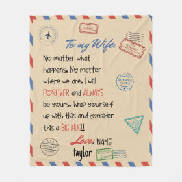 Maka Blanket Anpassad design Bröllop Gift Fleecefilt