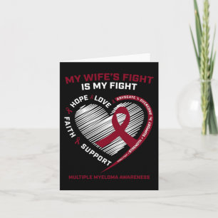 Maka Blood Cancer Min fru kämpar mot Många Myeloma Kort