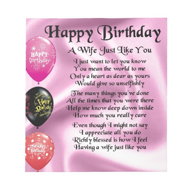 Maka Dikt - Grattis på födelsedagen Design Anteckningsblock (Framsida)