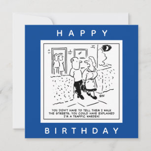 Maka går på gatorna som en trafikvagnen Tecknad Kort