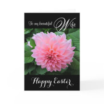 Maka/Glad påsk - vacker Rosa Dahlia