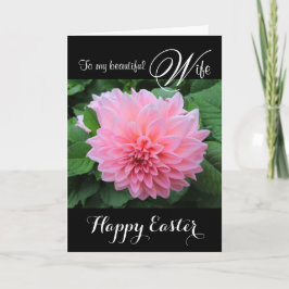 Maka/Glad påsk - vacker Rosa Dahlia Helgkort