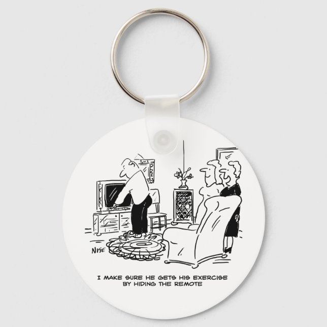 Maka Gömmer fjärrkontrollen för TV Nyckelring (Framsida)