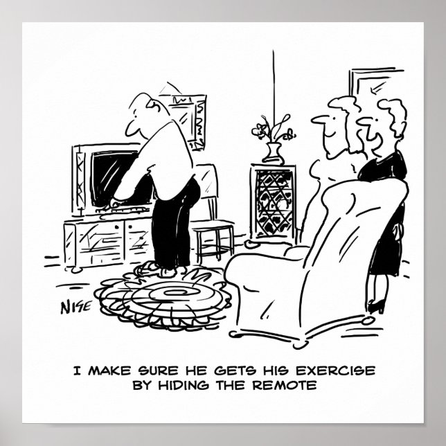 Maka Gömmer fjärrkontrollen för TV Poster (Framsidan)