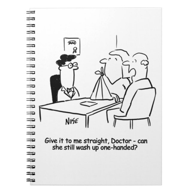 Maka har en Broken Arm i ett Sling Anteckningsbok (Framsidan)