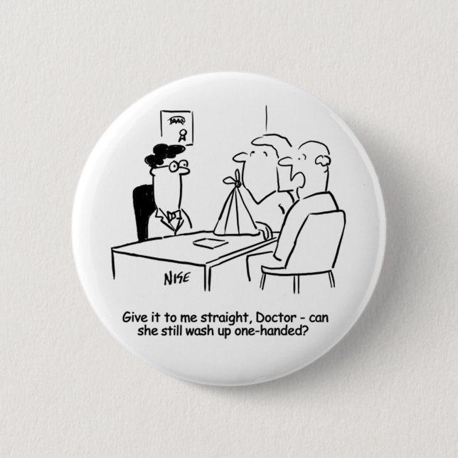 Maka har en Broken Arm i ett Sling Knapp (Framsida)