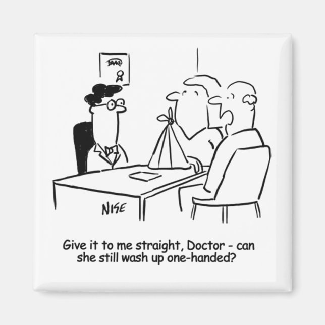 Maka har en Broken Arm i ett Sling Magnet (Framsidan)