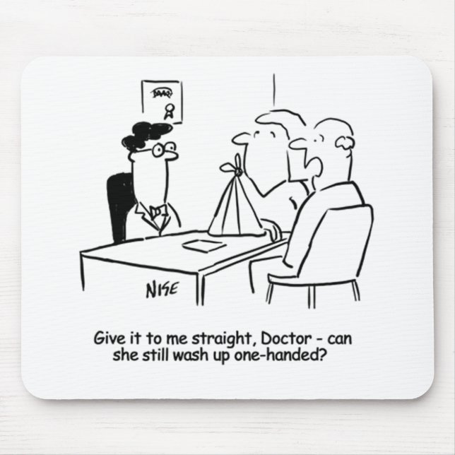 Maka har en Broken Arm i ett Sling Musmatta (Framsidan)