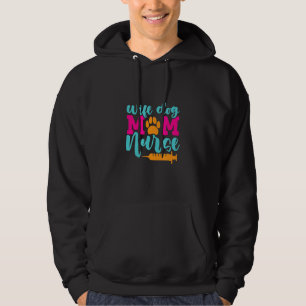 Maka Hund Mamma Nurse Owner Mors dag Hoodie