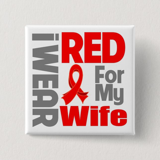 Maka - I Bära Red Ribbon Knapp (Framsida)